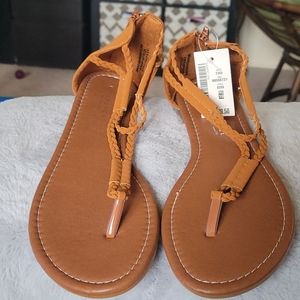 Aeropostale Sandals.  Light Brown. Size 10.